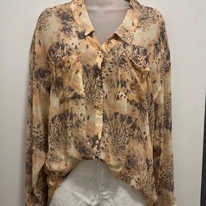 Free People sheer shirt